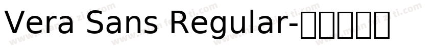 Vera Sans Regular字体转换